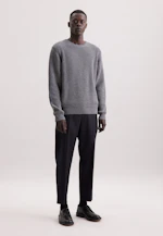 Regular Pull-over Uni in Gris |  Seidensticker Onlineshop