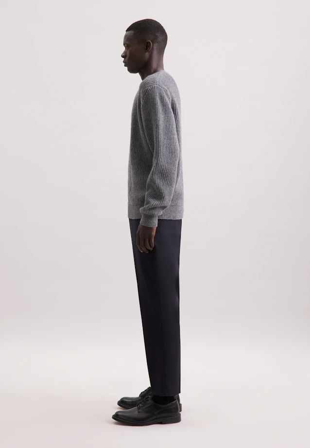 Regular Pull-over Uni in Gris |  Seidensticker Onlineshop