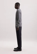 Rundhals Pullover Uni, in Grau |  Seidensticker Onlineshop