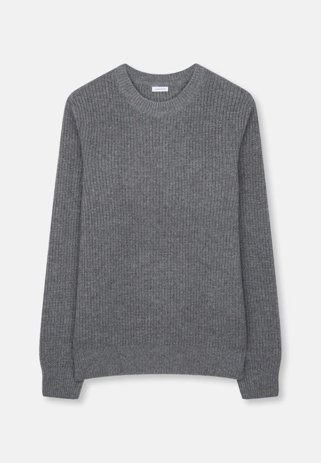 Round neck Pullover Uni, in Grey | Seidensticker online shop