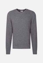 Regular Pullover Uni in Grau |  Seidensticker Onlineshop