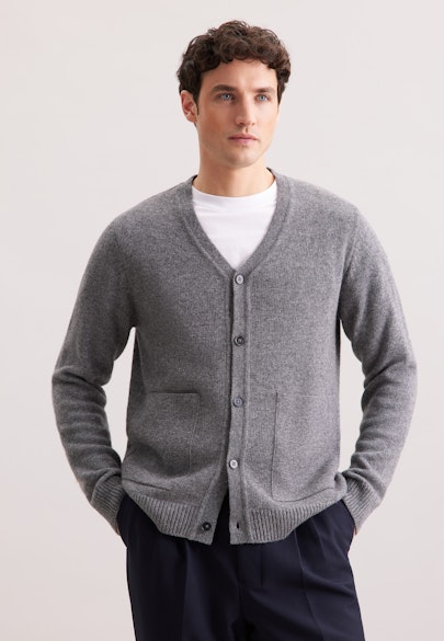 Regular Cardigan in Grau |  Seidensticker Onlineshop