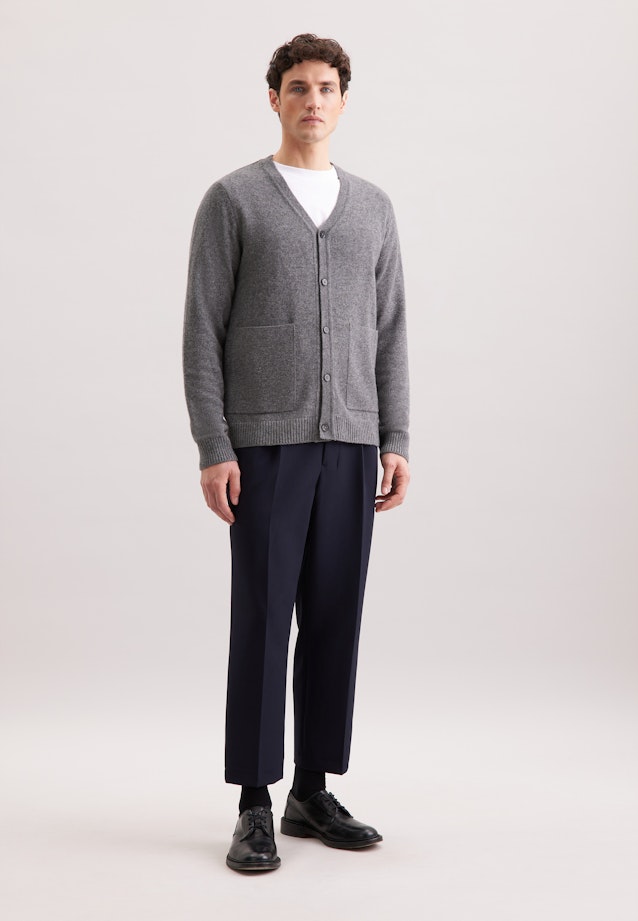 Regular Cardigan in Gris |  Seidensticker Onlineshop