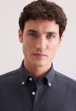 Regular Flannel shirt Uni in Grey |  Seidensticker Onlineshop