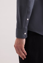 Regular Flannel shirt Uni in Grey |  Seidensticker Onlineshop