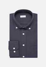 Regular Flannel shirt Uni in Grey |  Seidensticker Onlineshop