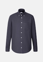 Regular Flannel shirt Uni in Grey |  Seidensticker Onlineshop