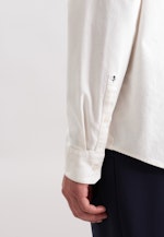 Regular Flanellhemd Uni in Ecru |  Seidensticker Onlineshop