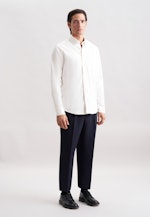 Regular Chemise en flanelle Uni in Ecru |  Seidensticker Onlineshop