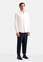 Regular Flanellhemd Uni in Ecru |  Seidensticker Onlineshop
