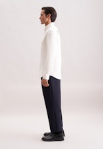 Regular Flanellhemd Uni in Ecru |  Seidensticker Onlineshop