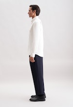 Regular Chemise en flanelle Uni in Ecru |  Seidensticker Onlineshop