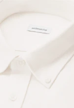 Regular Flanellhemd Uni in Ecru |  Seidensticker Onlineshop