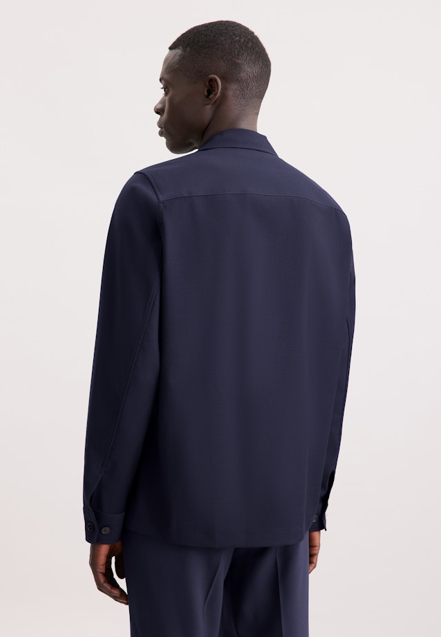 Regular Casual Hemd Uni in Dunkelblau |  Seidensticker Onlineshop