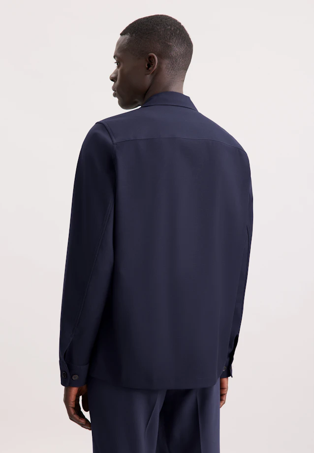 Regular Casual Hemd Uni in Dunkelblau |  Seidensticker Onlineshop