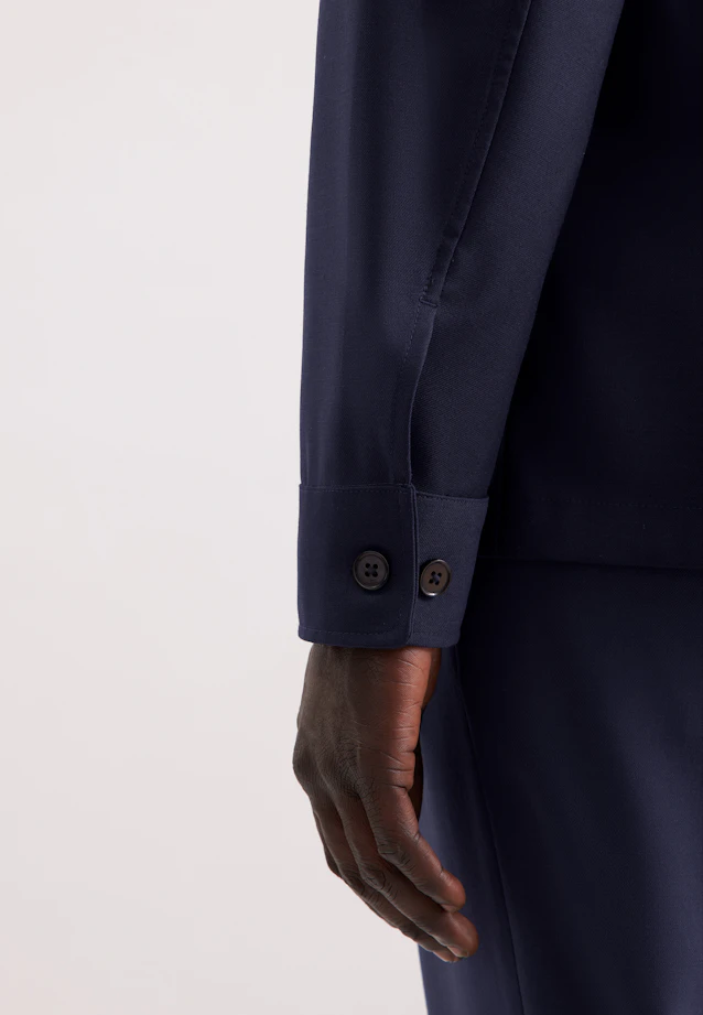 Regular Casual Hemd Uni in Dunkelblau |  Seidensticker Onlineshop