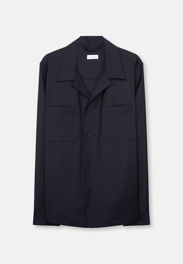 Regular Casual Hemd Uni in Dunkelblau |  Seidensticker Onlineshop