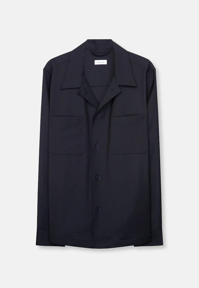 Regular Casual Hemd Uni in Dunkelblau | Seidensticker Onlineshop