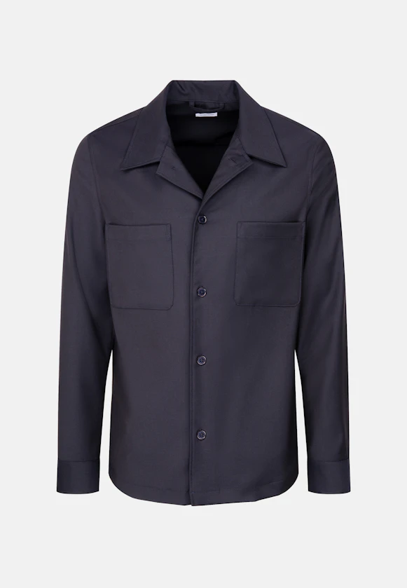Regular Casual Hemd Uni in Dunkelblau |  Seidensticker Onlineshop