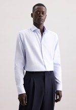 Regular Business Hemd Karo in Hellblau |  Seidensticker Onlineshop