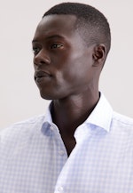 Regular Business Hemd Karo in Hellblau |  Seidensticker Onlineshop