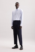 Regular Business Hemd Karo in Hellblau |  Seidensticker Onlineshop