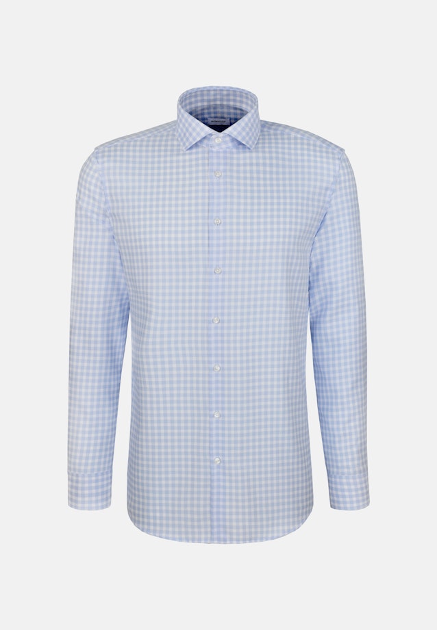 Regular Business Hemd Karo in Hellblau |  Seidensticker Onlineshop