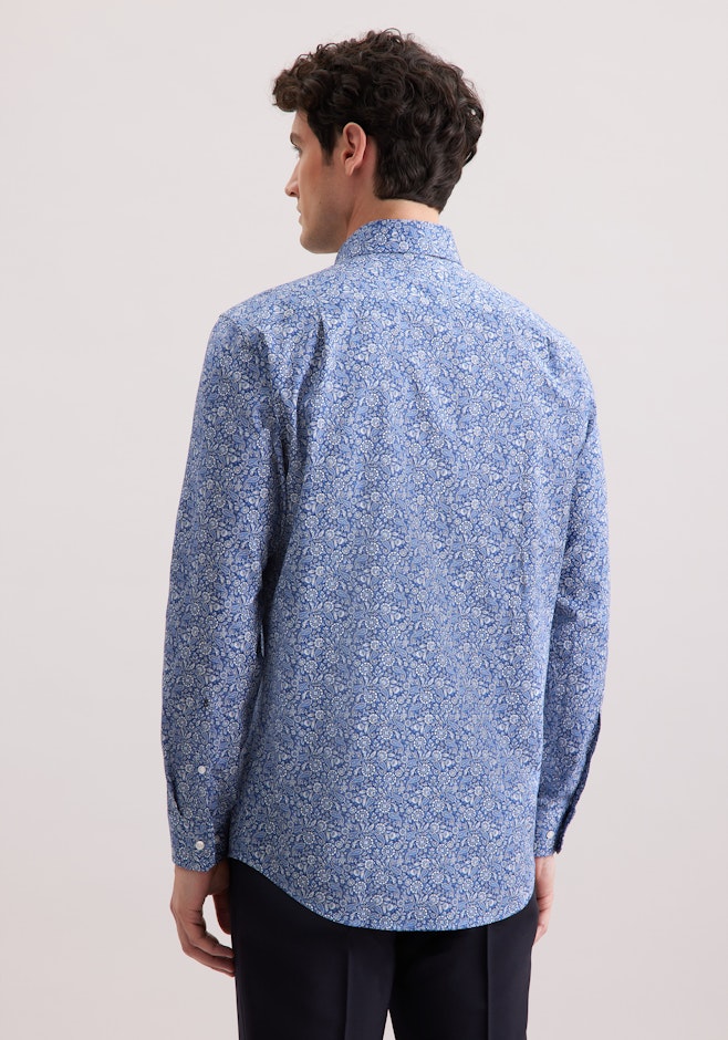 Regular Chemise d'affaires Paisley dans Bleu Foncé | Boutique en ligne Seidensticker