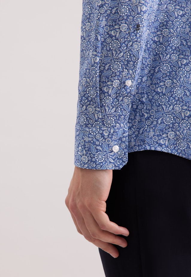 Regular Business Hemd Paisley in Dunkelblau |  Seidensticker Onlineshop