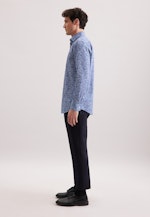 Regular Business shirt Paisley in Dunkelblau |  Seidensticker Onlineshop