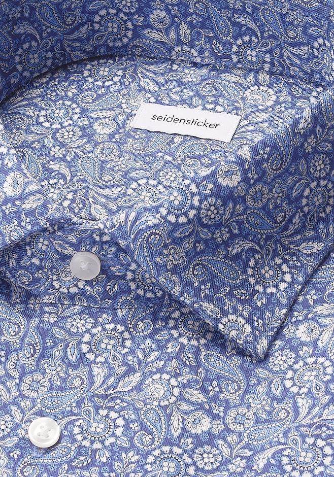 Regular Chemise d'affaires Paisley dans Bleu Foncé | Boutique en ligne Seidensticker