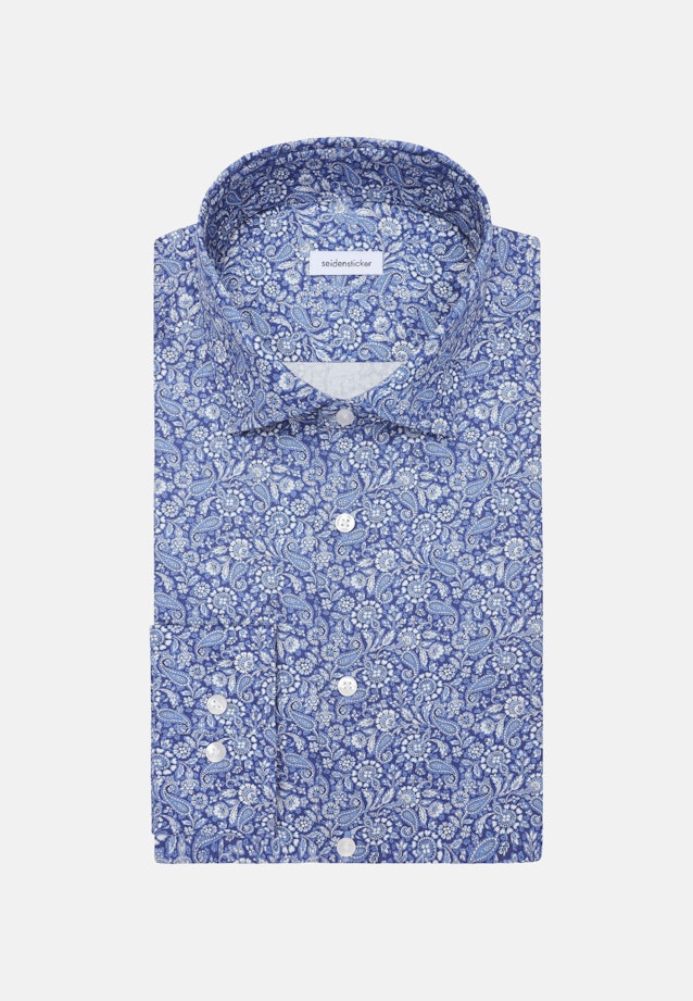 Regular Business shirt Paisley in Dunkelblau |  Seidensticker Onlineshop