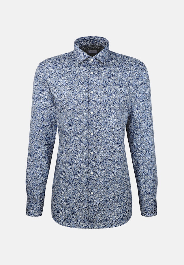 Regular Business shirt Paisley in Dunkelblau |  Seidensticker Onlineshop