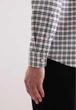 Regular Flanellhemd Karo in Grau |  Seidensticker Onlineshop