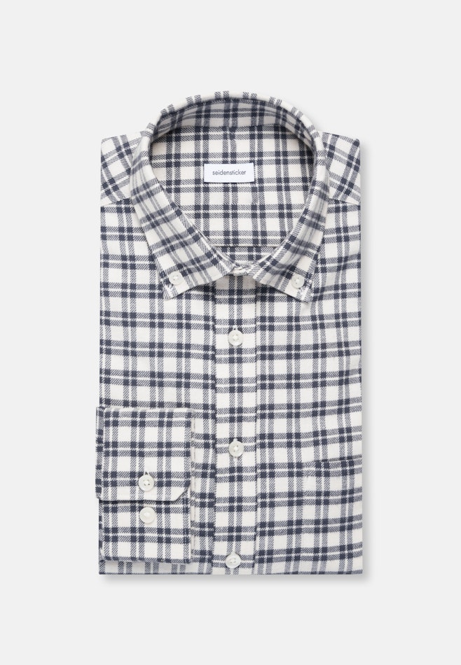Regular Flannel shirt Check in Grey | Seidensticker online shop