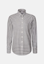 Regular Flanellhemd Karo in Grau |  Seidensticker Onlineshop