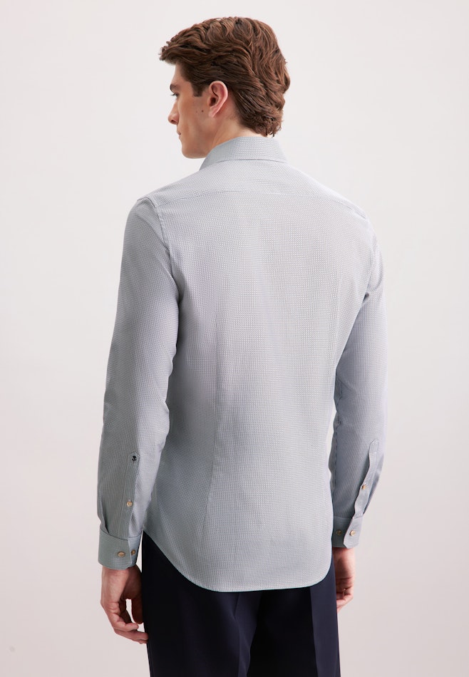 Slim Business shirt Print in Dunkelblau | Seidensticker online shop