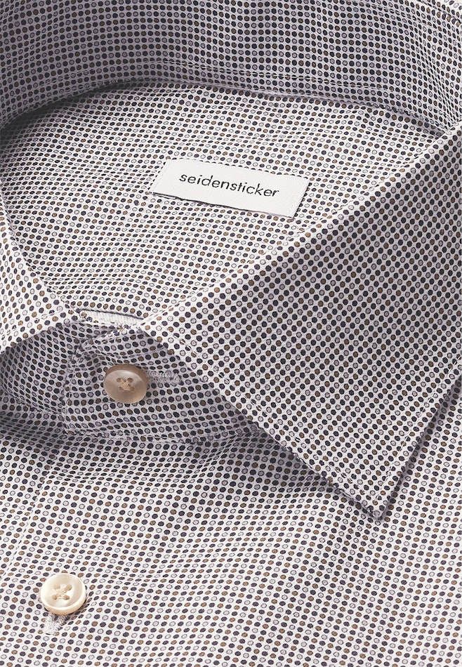 Slim Business shirt Print in Dunkelblau | Seidensticker online shop