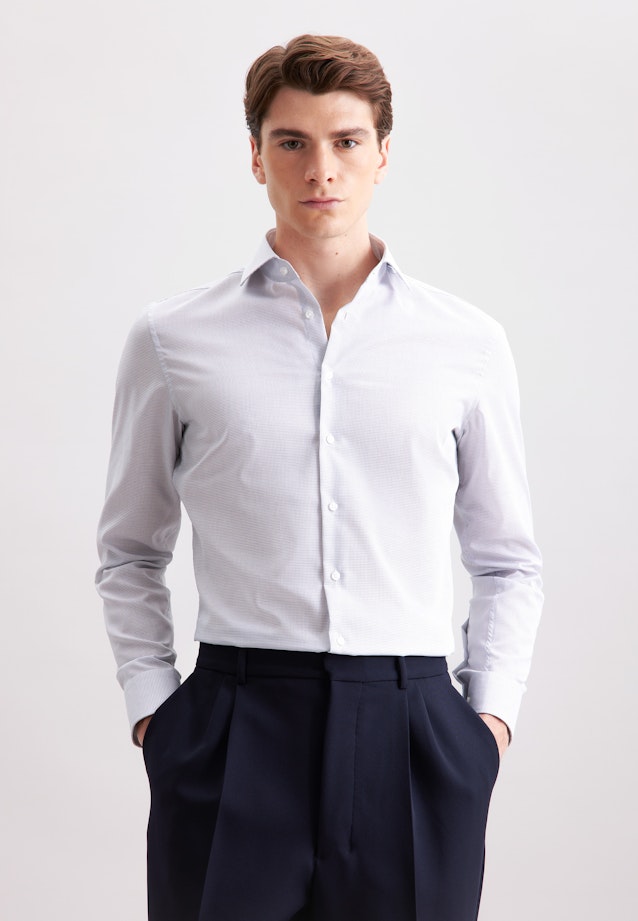 Slim Business shirt Check in Dunkelblau |  Seidensticker Onlineshop