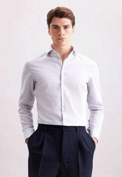Slim Business shirt Check in Dunkelblau |  Seidensticker Onlineshop