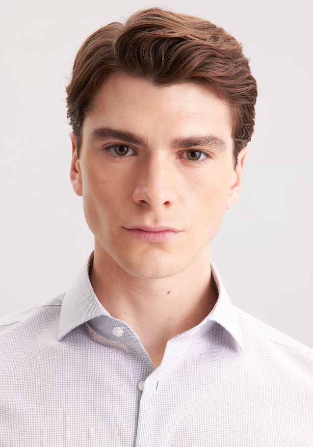 Slim Business shirt Check in Dunkelblau | Seidensticker Onlineshop