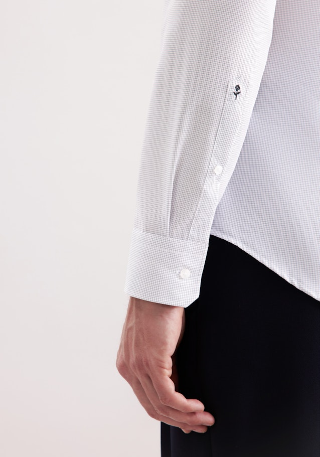 Slim Business shirt Check in Dunkelblau | Seidensticker Onlineshop