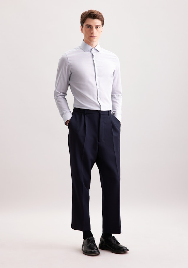 Slim Business shirt Check in Dunkelblau | Seidensticker Onlineshop