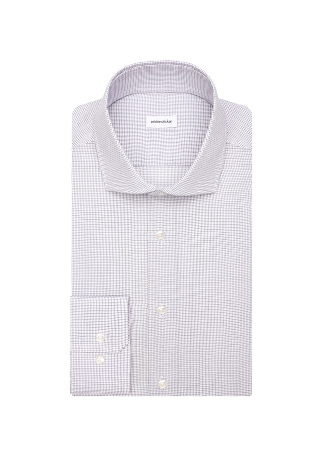 Slim Business shirt Check in Dunkelblau | Seidensticker Onlineshop