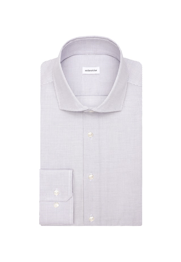 Slim Business shirt Check in Dunkelblau |  Seidensticker Onlineshop