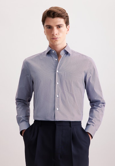 Regular Business Hemd Geometrische Muster in Rot |  Seidensticker Onlineshop