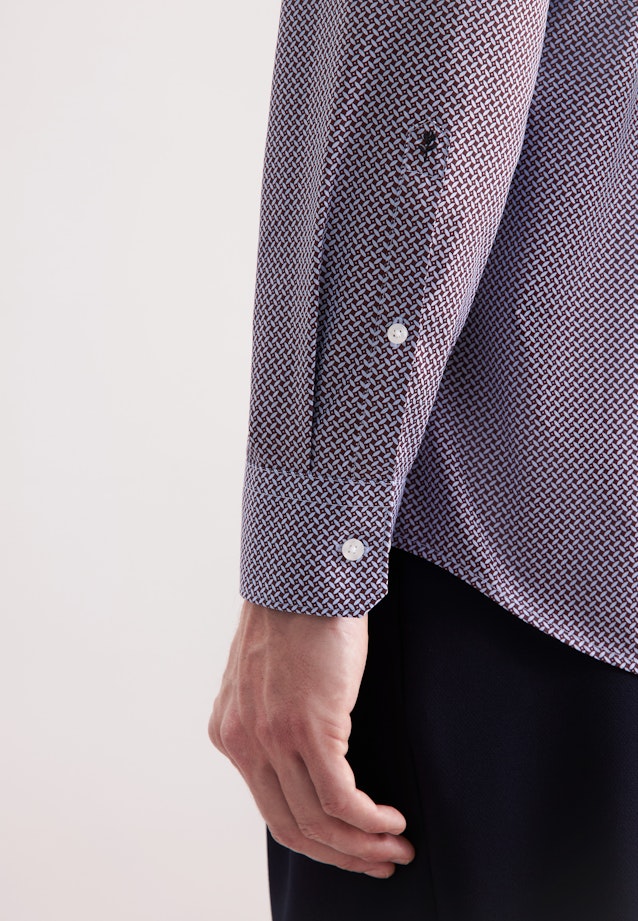 Regular Chemise d'affaires Motifs géométriques in Rouge |  Seidensticker Onlineshop