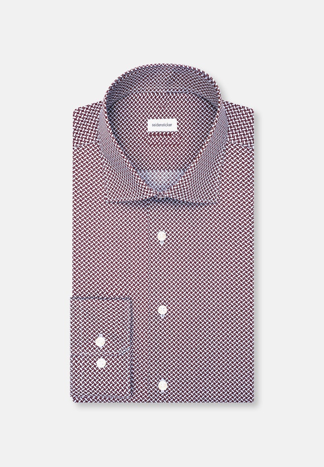 Regular Business shirt Geometric patterns in Rot | Seidensticker online shop