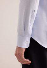 Slim Flannel shirt Structure in Mittelblau |  Seidensticker Onlineshop