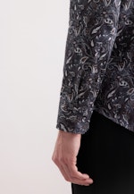 Slim Flanellhemd Geblümt in Grau |  Seidensticker Onlineshop